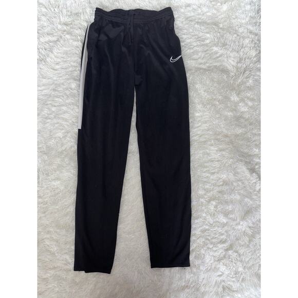 Nike Dri Fit adult sz. M classic black (white) joggers. Exc. quality & cond - Picture 1 of 7